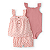 Conjunto Carter's 3 Peças Rosa Floral Tulipas - Imagem 1