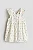 Vestido H&M Malha Branco Floral com Botões - Imagem 1