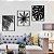 Kit 3 Quadros Decorativos Folhas MDF Vazado Preto - Imagem 3