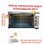 Vidro forno eletrico philco 46 litros 42 litros Largura: 43.5 Cm Altura: 24,4 Cm Espessura: 4mm - Imagem 3