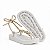 Sandália papete feminina flatform branca/offwhite com fios cor de ouro de amarrar com detalhes em metal - Imagem 6