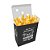 Embalagem Caixa de Batata Frita Delivery - 150gr | Preta - Imagem 1