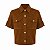 CAMISA CROPPED BOTÕES DOURADO CAMURÇA - Imagem 1