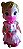 Vestido Moranguinho P/ Boneca Baby Alive/My Little - Imagem 1