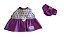 Vestido Diamante Lilás P/ Boneca Baby Alive/My Little - Imagem 2