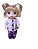 Pijama P/ Boneca Baby Alive / My Little Minie Lilás - Imagem 2