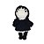 Wandinha Addams Amigurumi  Brilha no Escuro - Imagem 1