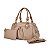 Bolsa com detalhes plissados caqui - Imagem 2