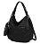 Bolsa preta detalhe frontal + mini carteira-bolsa - Imagem 1