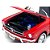 Miniatura Carro Ford Mustang Coupe 1/2 (1964) Vermelho 1:24 Welly - Imagem 4
