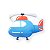 Almofada Infantil Helicóptero - Imagem 1