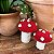 Enfeite Par de Cogumelos Vermelhos - Imagem 2