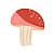 Enfeite Decorativo Cogumelo Vermelho - Imagem 1