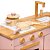 Mini Cozinha Infantil Pocket - Rosa Blush - Imagem 2