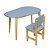 Mesa Juvenil Flow - Azul - Imagem 7