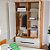 Guarda-Roupa Infantil Branco - Theo - Imagem 2