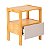 Mesa de Cabeceira Infantil Cinza Greige - Theo - Imagem 2