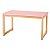 Mesa Retangular Infantil Bento - Rosa Blush - Imagem 1