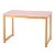 Mesa Retangular Juvenil Luna - Rosa - Imagem 1
