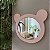 Espelho Formato Urso - Rosa Blush - Imagem 1