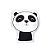 Almofada Infantil Panda Minimalista Preto - Imagem 1