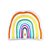 Almofada Infantil Arco-Íris Coração Colorido - Imagem 1