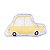 Almofada Infantil Carro Amarelo - Imagem 1