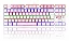 Teclado Gamer Redragon Daksa Rainbow Rosa E Branco Sw Brown - 5MX52N9D5 - Imagem 1
