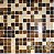 PASTILHA DE VIDRO 2X2 ORIENTAL BEGE E MARROM MIX CAFÉ - Imagem 3