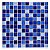 PASTILHA DE PORCELANA ATLAS ME14860 2,5X2,5CM AZUL - Imagem 1