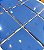 PASTILHA 10X10 CM AZUL ROYAL BRILHANTE TELADA PLACA 30,7 X 30,7CM - Imagem 4