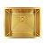 Cuba Pia de Cozinha Inox Lux 500 50×40 Gold Dourado Escovado - Imagem 2