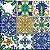 AZULEJOS DECORATIVOS PORTUGUÊS BARCELOS COM VERNIZ FOSCO KIT 9 PEÇAS 15X15 CM - Imagem 1