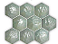 PORCELANATO HEXAGONAL HEXA NUVOLA LUX VERDE BRILHANTE 17X19,5CM - Imagem 2