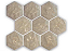 PORCELANATO HEXAGONAL HEXA NUVOLA LUX BEGE BRILHANTE 17X19,5CM - Imagem 2