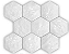 PORCELANATO HEXAGONAL HEXA NUVOLA LUX WHITE BRANCO BRILHANTE 17X19,5CM - Imagem 2