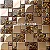 PASTILHA 5X5 / 2,5X2,5 INOX E VIDRO 3D RELEVO FLAMES ROSE GOLD AXH060 - Imagem 2