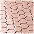 PASTILHA ROSA CLARO  HEXAGONAL SIXTIES ROSA BR - ROSA BEBE 5X5CM - Imagem 1