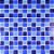 PASTILHA DE VIDRO 2,3X2,3 MIX CRISTAL GLASS TONS DE AZUIS CG28/CG27/CG26 PISCINA - Imagem 1