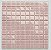 PASTILHA DE VIDRO CRISTAL GLASS 2,3X2,3 ROSA CG31 PLACA 29,5X29,5CM - Imagem 1