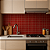 PASTILHA DE VIDRO 2X2 ORIENTAL RESINADA VERMELHA K9 PLACA 32,5X32,5CM - Imagem 4