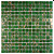 PASTILHA DE VIDRO 2X2 VERDE AURUM SE602 PLACA 32,2X32,2CM - Imagem 1