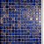 Pastilha de Vidro 2x2 Aurum Azul Imperial SE705 Placa 3,2x32,2cm - Brilho Sofisticado com Fios de Ouro - Imagem 5