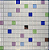 PASTILHA DE VIDRO CRISTAL GLASS 2,3X2,3 MIX FELICIDADE - Imagem 1