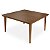 Mesa de Jantar Klassic Quadrada 8 Lugares Madeira Imbuia - Imagem 1