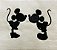 Toalha de lavabo Mickey e Minnie - Imagem 2