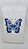 Toalha Borboleta Azul - Imagem 3