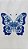 Toalha Borboleta Azul - Imagem 4