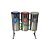 Conjunto Coleta Seletiva Com 03 Lixeiras Em Aço Inox Com Tampa Flip-Top, 75 Litros Cada - Imagem 1