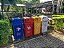 Conjunto Coleta Seletiva Com 05 Lixeiras Em Fiberglass Com Tampa Fast Food, 120 Litros Cada - Imagem 2